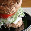 Ham Sandwich with Sprouts