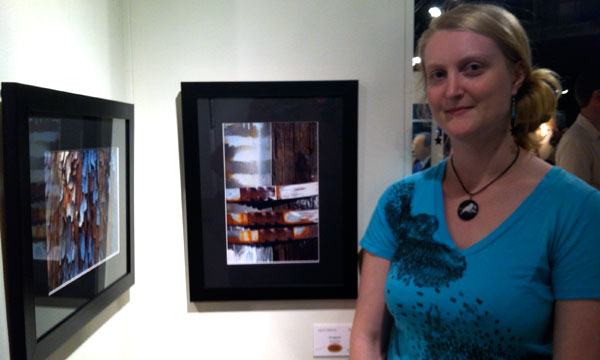 Caprina Valentine in the Sooke Fine Arts Show